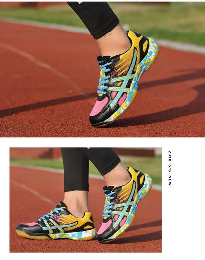Women Sneakers Men Badminton Shoes Light Black Breathable Female Outdoor Sports Training Women Athletics Sports Pink