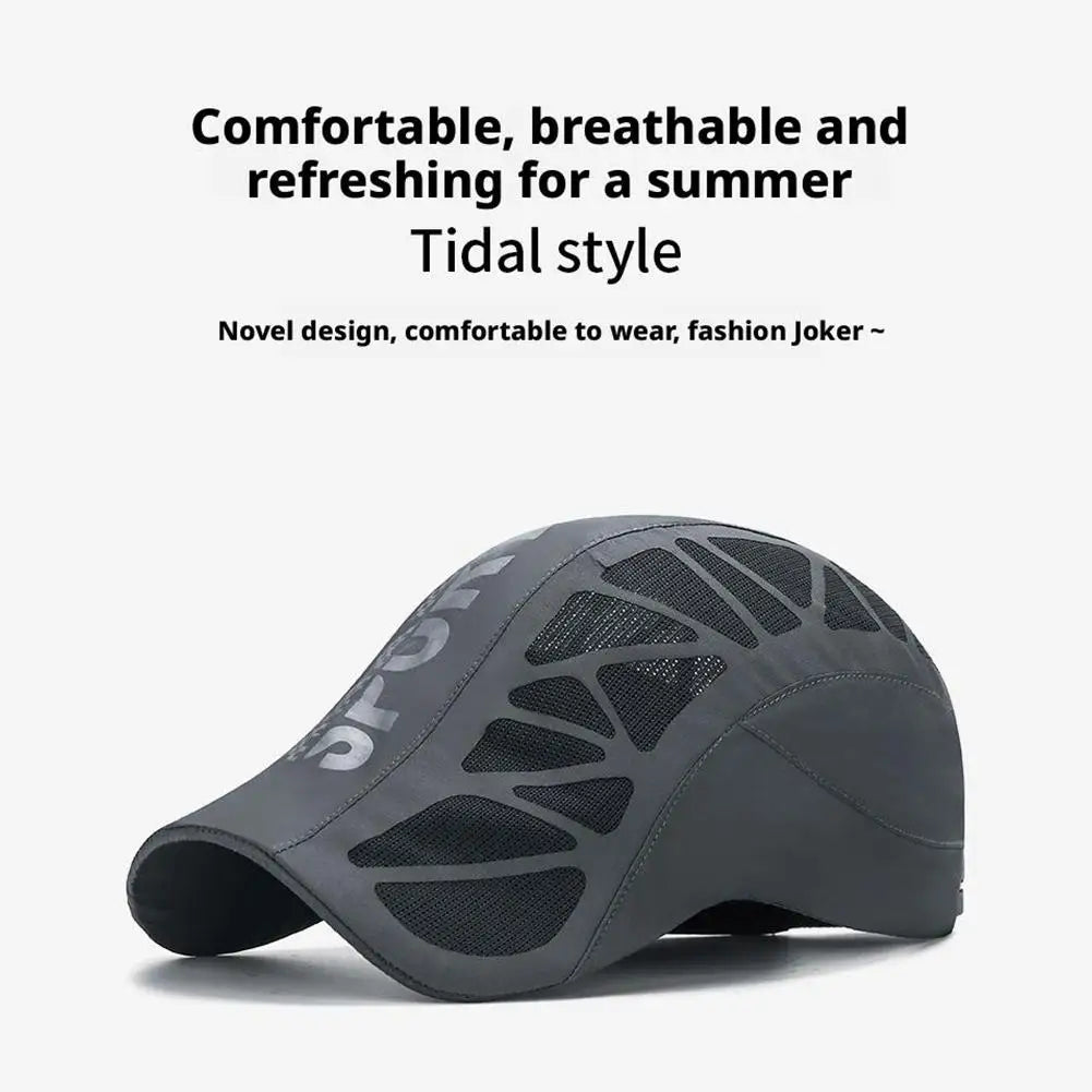 Sport Cap Lightweight Breathable Quick Dry Mesh Stead Hat With Adjustable Fit For Men Women Baseball Hat Golf Driving Cycling