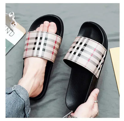 Summer Casual New 2025 Hot Anti-slip Quick-drying Outdoor Slippers, Comfortable Men's Large-sized Flat-heeled Flip-flops