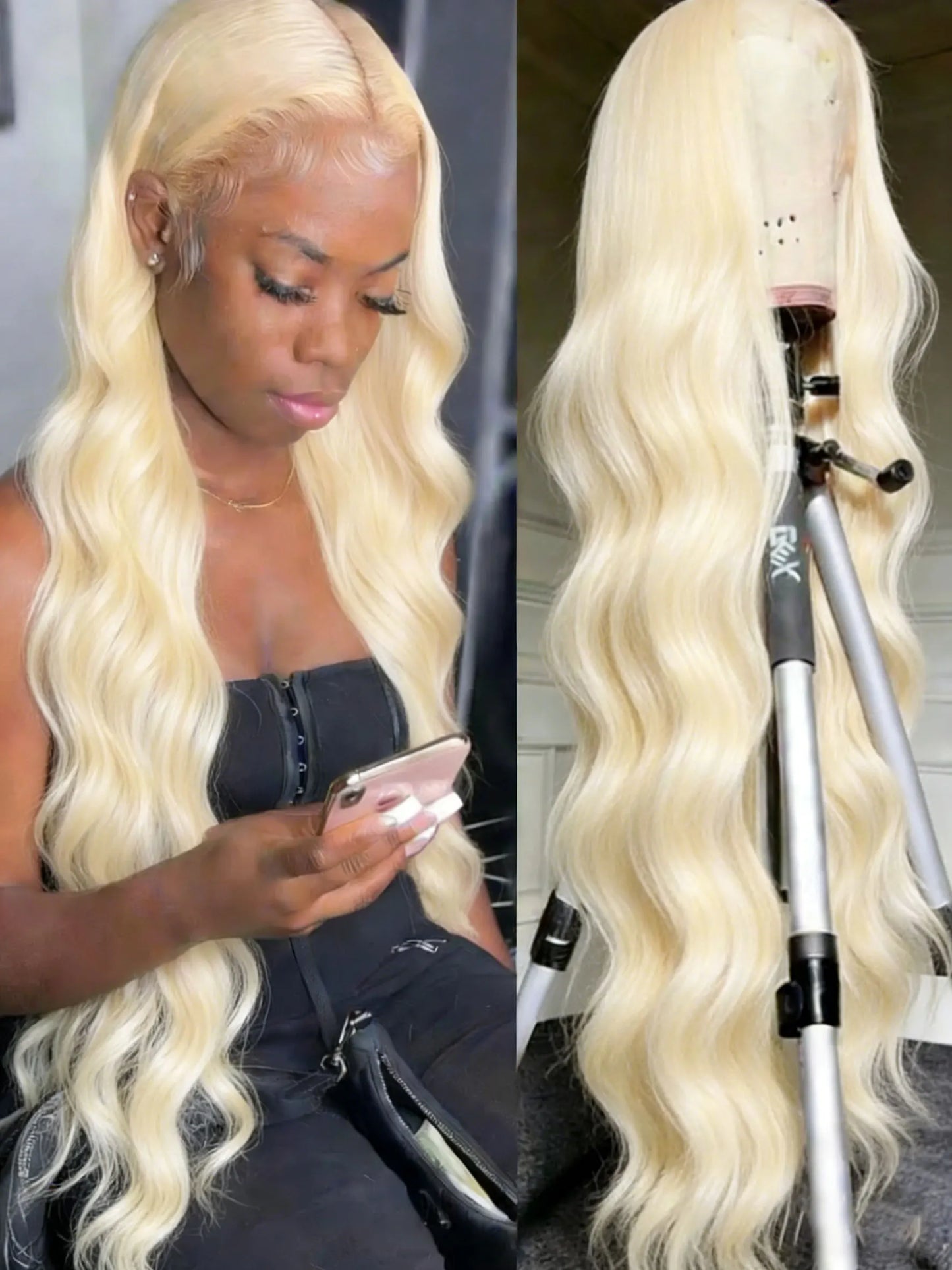 Blond 613 Human Hair Wig 210 Density 30 40Inch Body wave Human Hair Wig 613 Hd Lace Frontal Wig 13x6 Pre Plucked Brazilian Hair