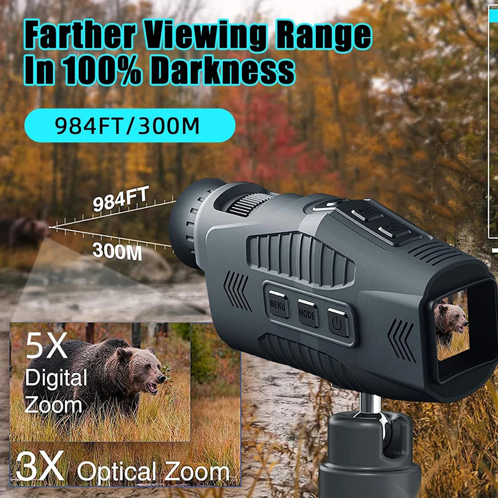 Night Vision Goggles,1080p Digital Night Vision Monocular,Infrared Monoculars Save Photos/Videos,Thermal Imaging Telescopes
