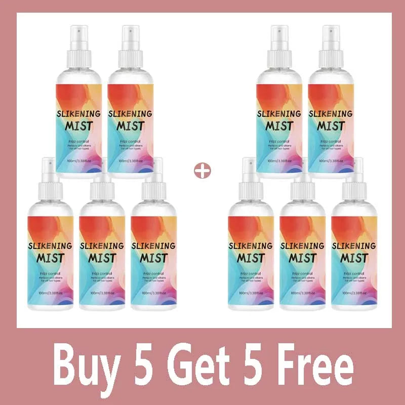 HAIR SILKENING SPRAY Silk Therapy Thermal Shield,tThermal-Pressing Product that Polishes, Silkens, and Smooths Curly Texture