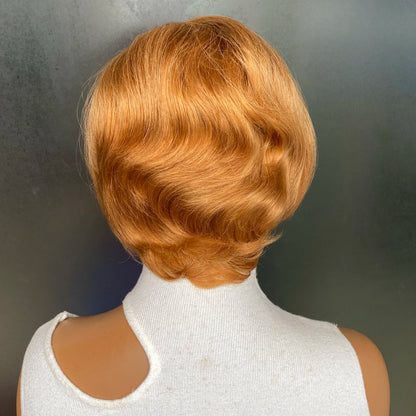 Human Hair 13x4 Short Pixie Cut Lace Front Wig for Women Black Pixie Cut Transparent Frontal Wig Layered Straight Pixie Cut Wigs