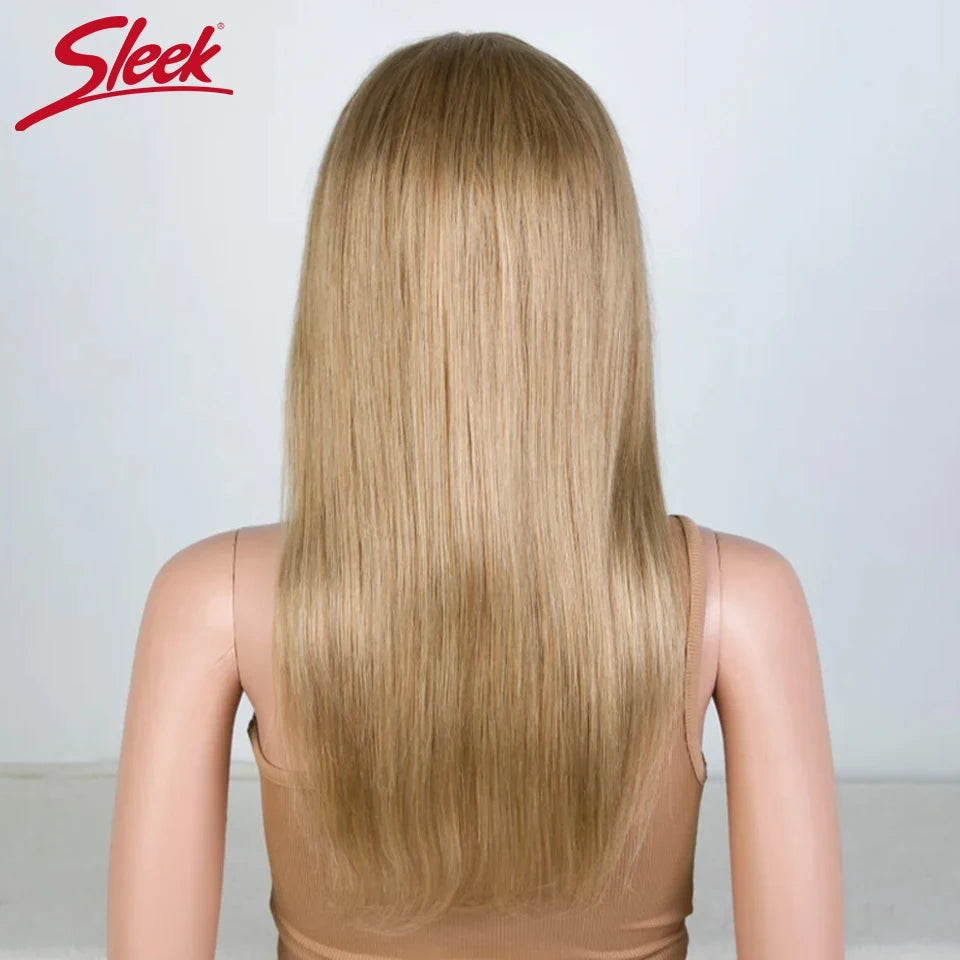 Sleek Straight Lace Front Wigs 13x6x1 Lace Part Human Hair Wig For Women Transparent Lace Highlight Blonde Big Sale Remy Hair