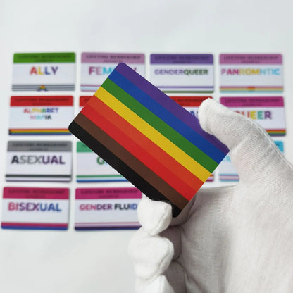 Writable LGBTQIA Identity Card LGBT Pride Cards Lifetime Membership Card perfect rainbow community gift