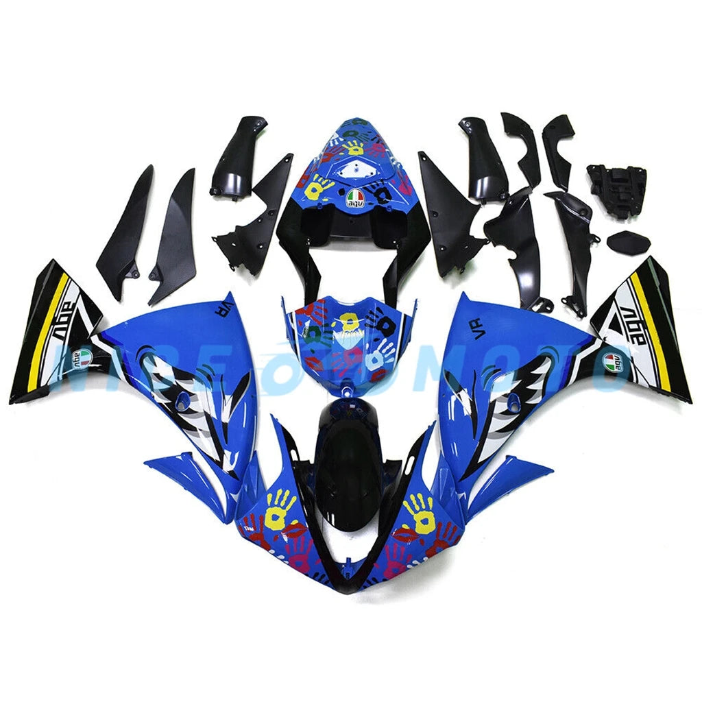Blue Shark Fairing kit For YAMAHA YZF R1 2009 2010 2011 2012 Cowling YZF R1 09 10 11 12 Sportbike Rebuild Bodys set