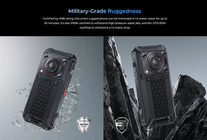 Oukitel WP33 Pro 5G Rugged Smartphone  22000mAh 6.6" FHD+ Cell phone 24GB 256GB Mobile Phone 64MP Camera  33W
