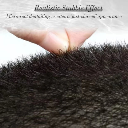 Short Buzz Cut Hair Piece for Man 100% Human Hair Hair Toupee Breathable and Invisible PU Base Biomimetic Scalp Hair Replacement