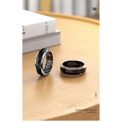 2026 New  Smart Ring, Fidget Spinner Anxiety Relieve Ring with Charging Case for Men, Health and Sleep Monitor, 5ATM Waterproof