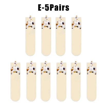 Cute Cat Socks with Balls Funny Cotton Socks Breathable Soft Cotton Socks Girl Women Socks Novelty Gifts for Cat Lovers