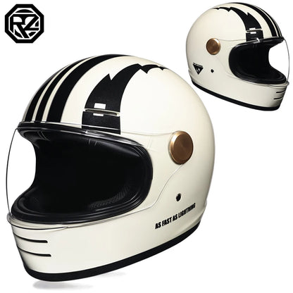 ORZ motorcycle helmet retro cruise full helmet personalized ghost knight helmet ABS material