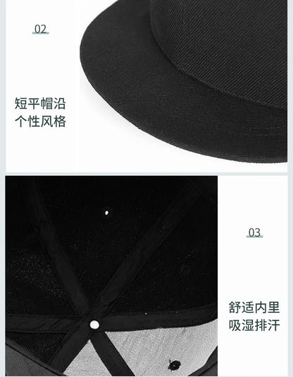 Short Brim Baseball Cap Small Head Women Flat Bill Sport Sun Hat Men Oversize Large Snapback Cap 52-54cm 55-57cm 58-60cm 61-63cm