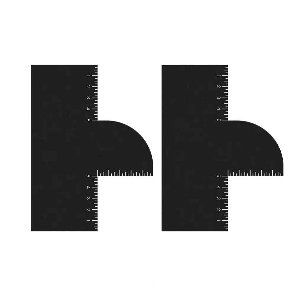 1/2Pcs Men Hair Styling Template Barber Haircut Card with Measurement Indicator Men Hairline Beard Lineup Guide Haircut Template