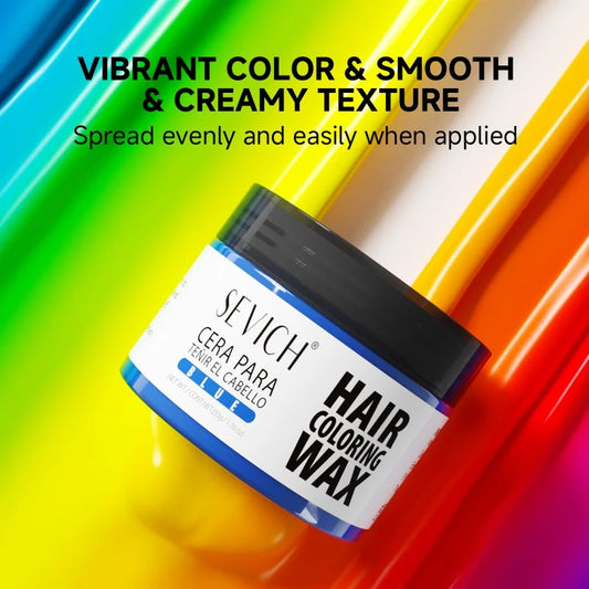 Hair Colour Wax Temporary  Hair Color Wax Easy To Wash DIY Hairs Dyed Mud Long Lasting Paint Coloring Cream Colored Hair Dye