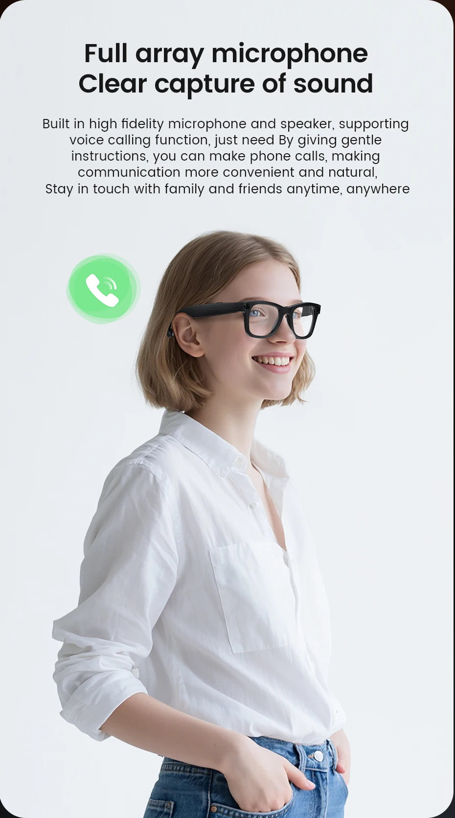 E02C Smart Glasses HD Photo Video Record OpenAI Real-time Translation Touch Photochromic Lenses Bluetooth Call Music Glasses