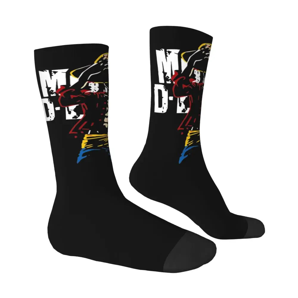 Fashion Men's Socks Harajuku Tony Tony Choppers Sock Luffys Zoros Trafalgar Law Anime Women's Socks Spring Summer Autumn Winter