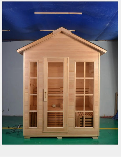 Home Outdoor Sauna Room Sweat Steaming Steam Sweating Wet Steaming  Far Infrared Courtyard Outdoor Sweat Steaming Room