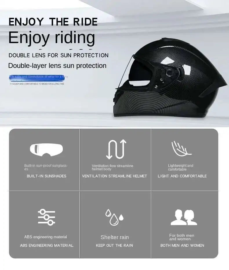 dual-lens Motocross helmet Professional racing dual lens safety helmet, off-road motorcycle full face protector, approved by DOT