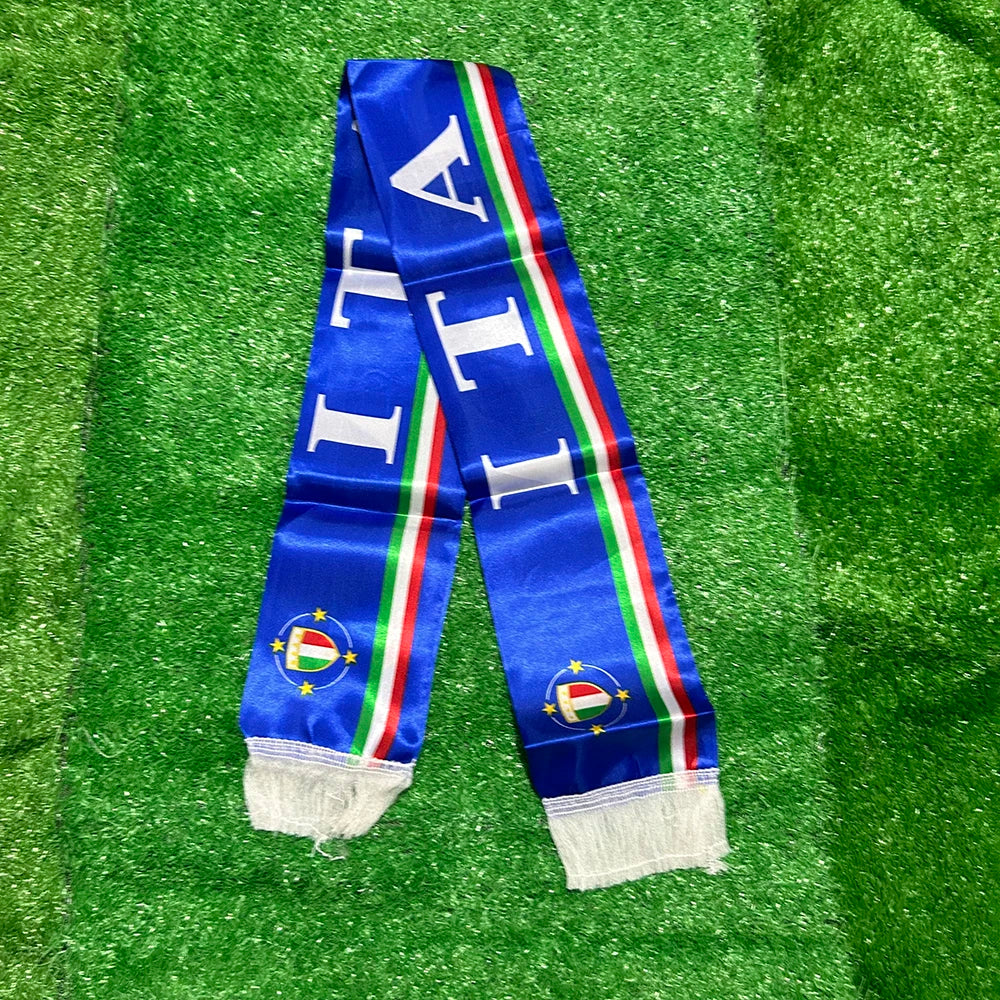 SKY FLAG Italy scarf 13*140cm double printed Italia flag Stain Football Soccer Italy Italian National Flag Scarf  sport decora