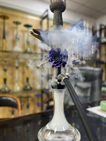 MOZE KVZE Grid ROSE Hookah Shisha Set Arabic Hookah Single Tube