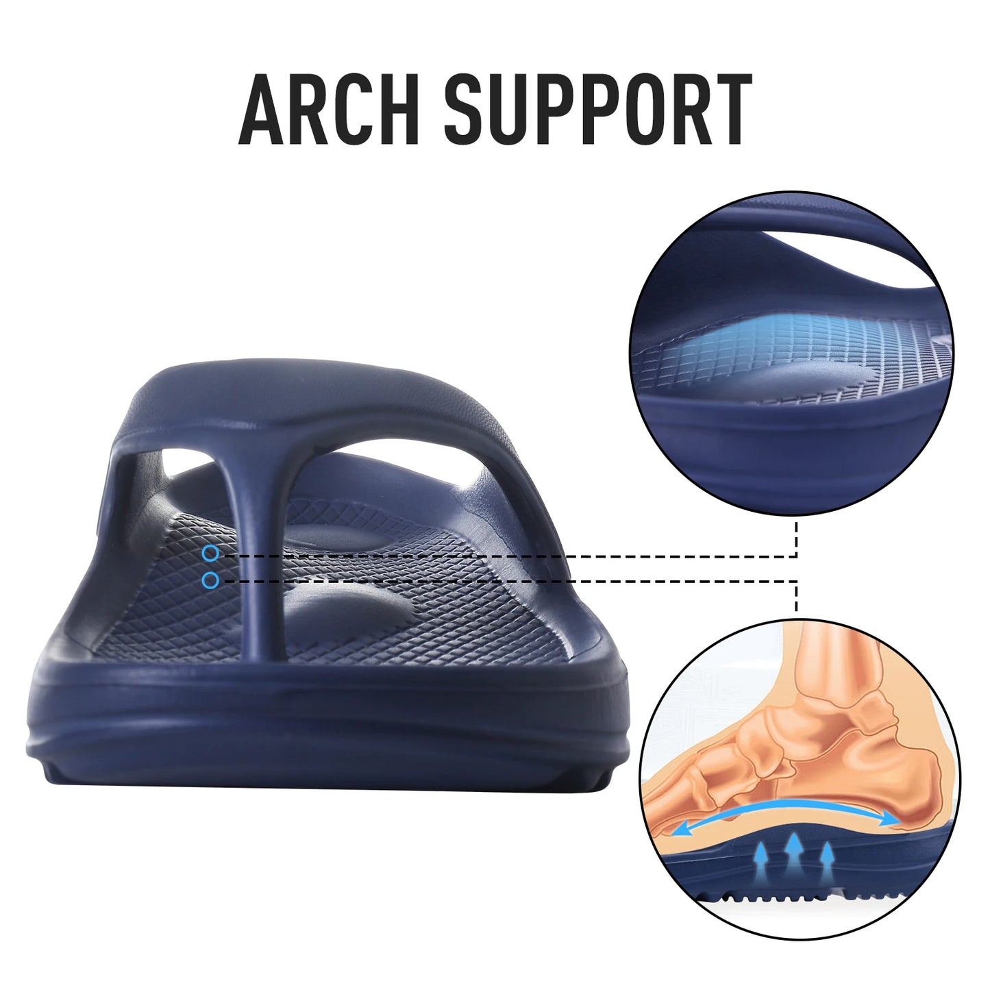 Kidmi Women Flat Sandals Women Slippers Outdoor Non-slip House Slippers Unisex Beach Slides Orthopedic Breath Soft Slippers