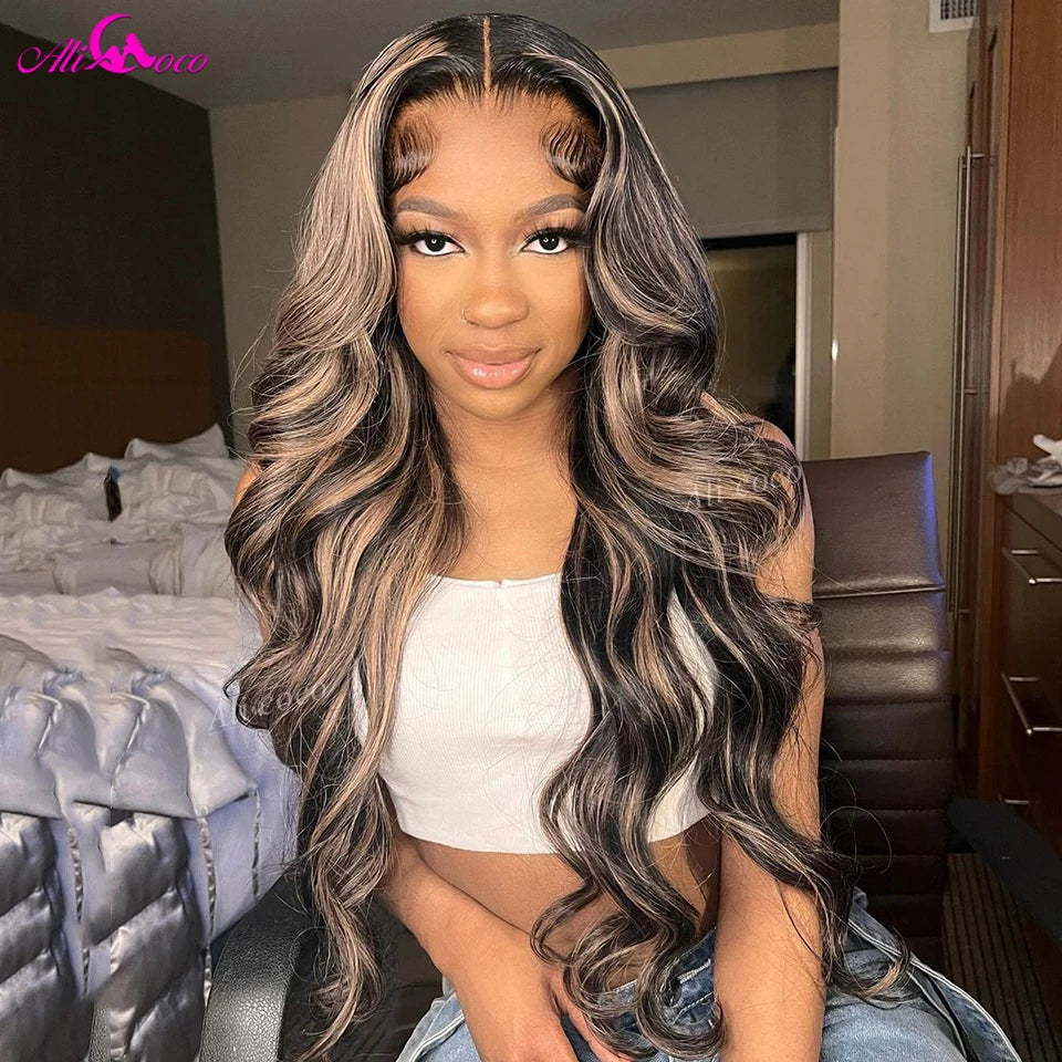 13x6 Body Wave Lace Front Wigs Human Hair Pre Plucked 180 Density Drawstring Wig Human Hair Glueless Human Hair Wigs For Women