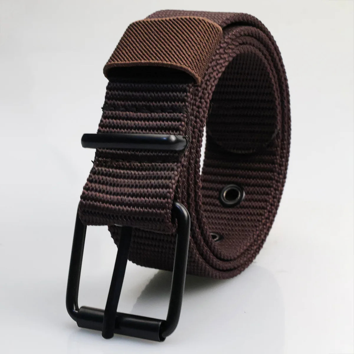 New Porous Pin Buckle Canvas Belt Men's Fashion Versatile Belt Student Youth Military Training Extended Denim Designer Belt