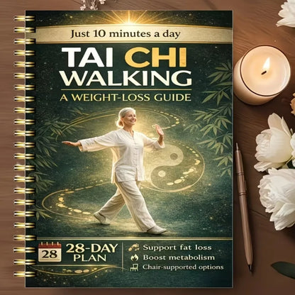 Tai Chi Walking Weight Loss Method for Elderly 28-Day Sequential Exercise Plan with Chair-Assisted Walking Low-Impact Workouts
