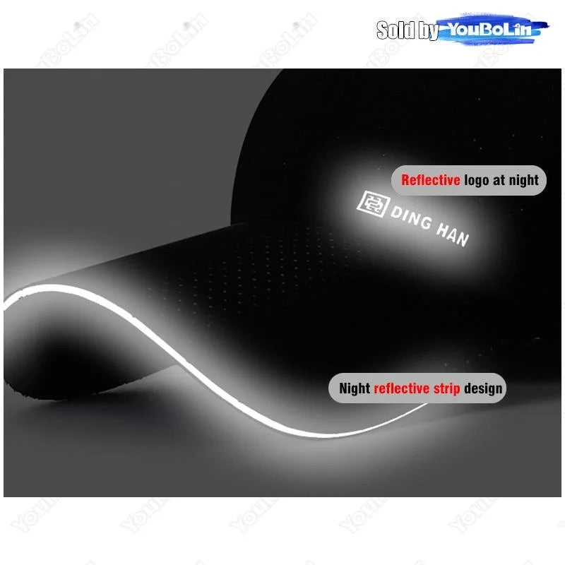 Extended Brim Summer Breathable Perforated Quick-Drying Adjustable Baseball Cap Sun Hat Trucker Caps Dad Hats