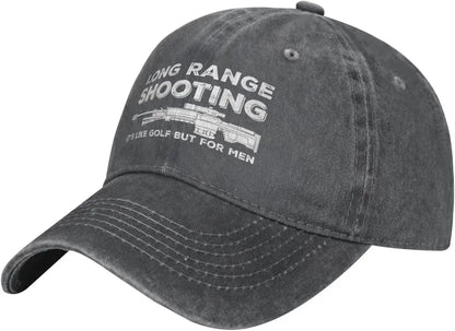 Funny Hat Long Ranges Shooting It's Like Golf But for Men Hat Men Dad Hats Cool Caps