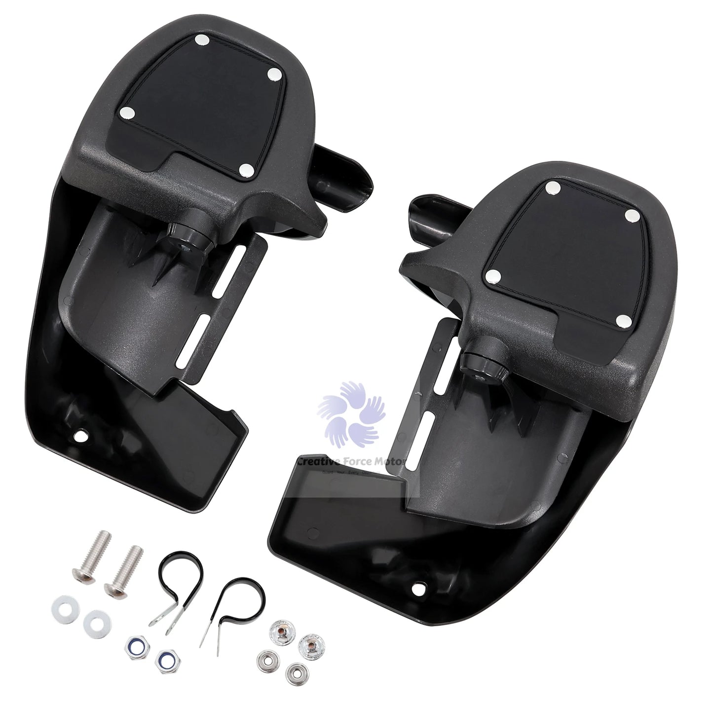 1993-2013 ABS Lower Vented Leg Fairings Motorcycle Vivid Black Warmers Glove Box For Harley Touring Electra Glide Road King FLTR