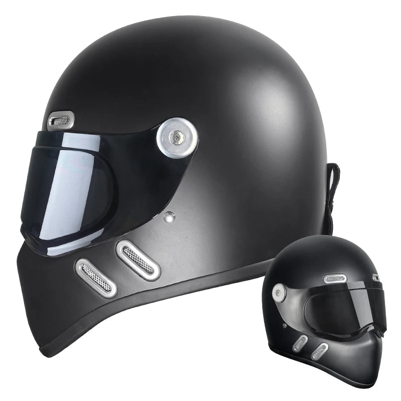 Carbon Fibre Motorcycle Helmet Full Face Retro Motorbike Helmet Men Women Cascos Para Moto Capacete Casco Moto For Harley DOT