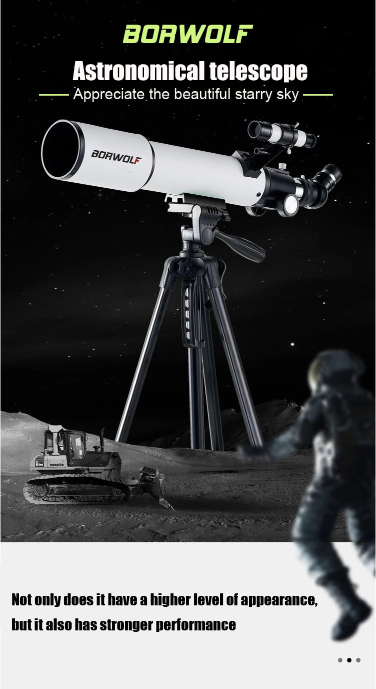 BORWOLF 70500 Professional Astronomical Telescope for Space Monocular  70MM Lens Powerful Night Vision for Star and Moon