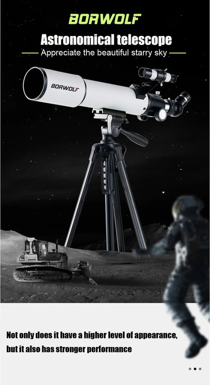 BORWOLF 70500 Professional Astronomical Telescope for Space Monocular  70MM Lens Powerful Night Vision for Star and Moon