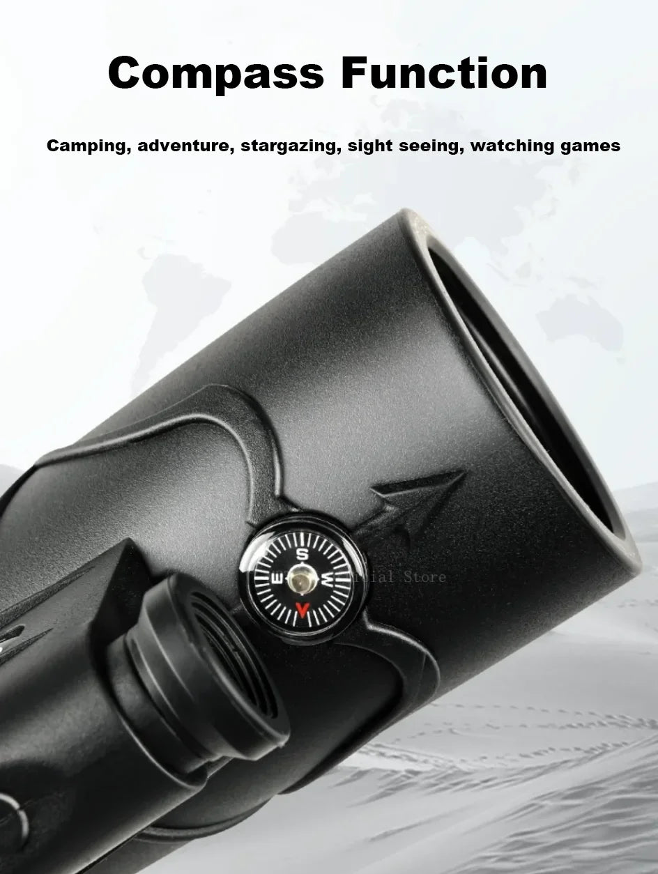 50x60 Powerful Zoom HD Bak4 Portable Powerful Binoculars Long Range Professional Telescope Monocular for Hunting