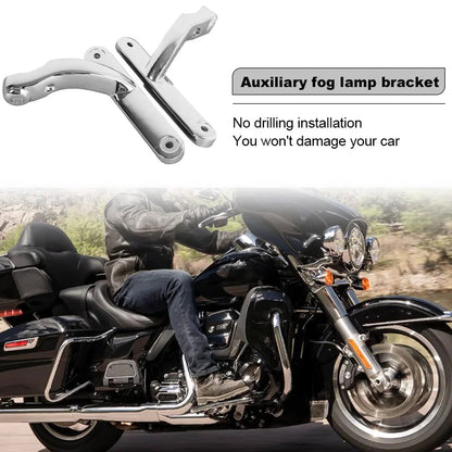 for Harl-ey Auxiliary Lighting Auxiliary Lighting Brackets Fog Light for Ha-rley Cvo Street Glide Flhx 2006-2020 Frame Parts