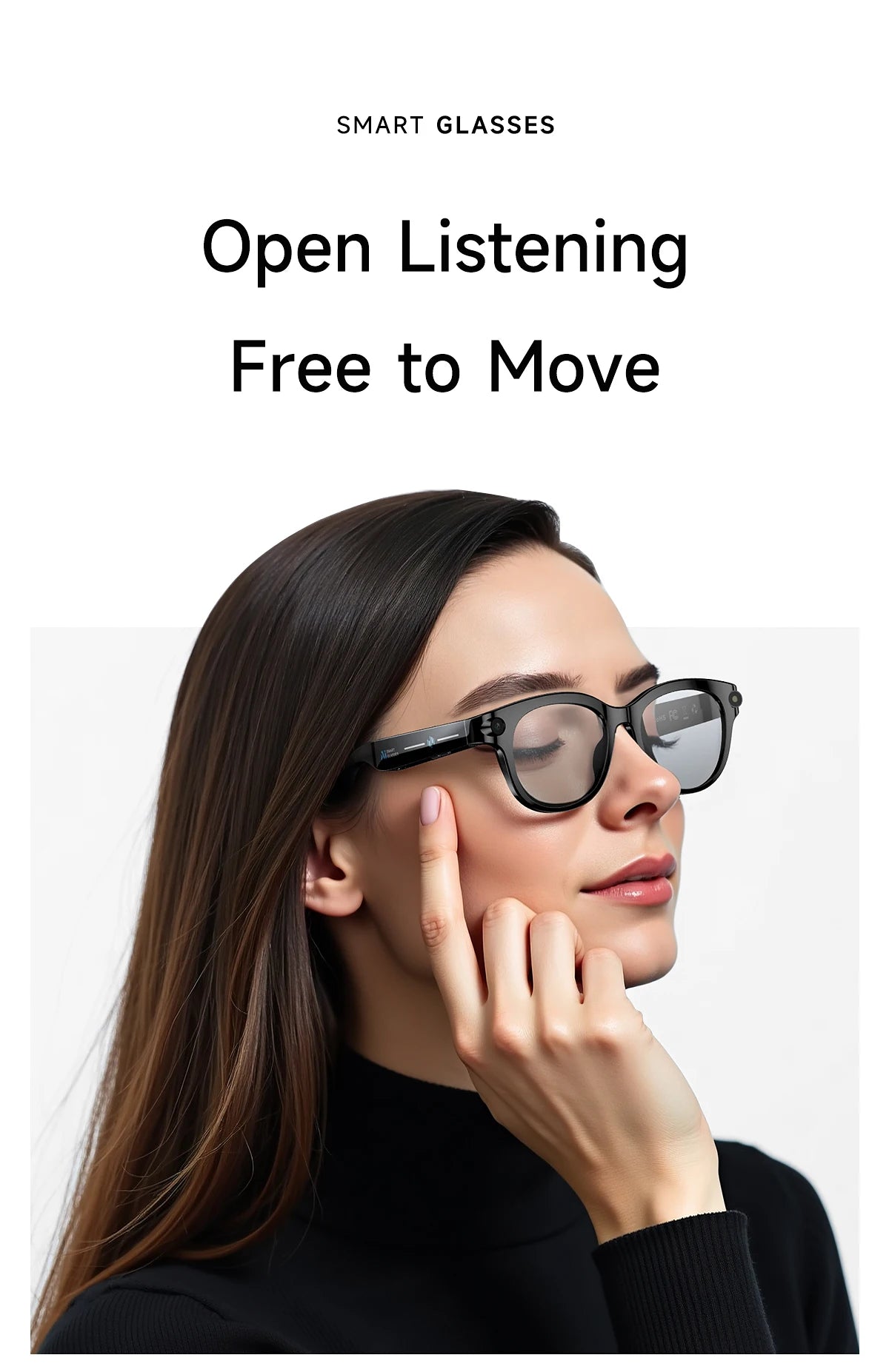 2026 New Smart Glasses Listening To Music Open Listening AI Translation AI Voice Assistant AI Image Recognition Smart Glasses