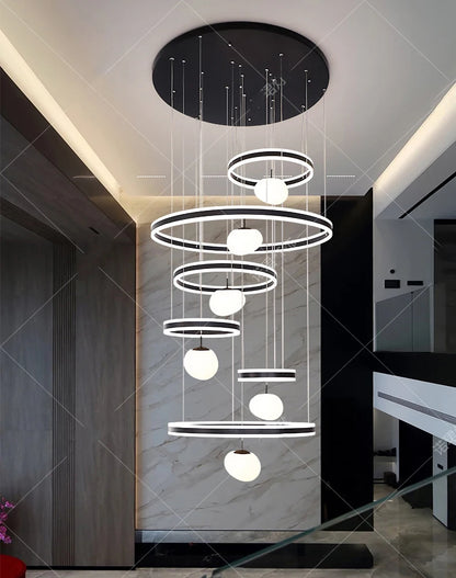 Modern Stair chandelier Pendant lights indoor lighting Ceiling lamp hanging light led Chandeliers for living room indoor lightin