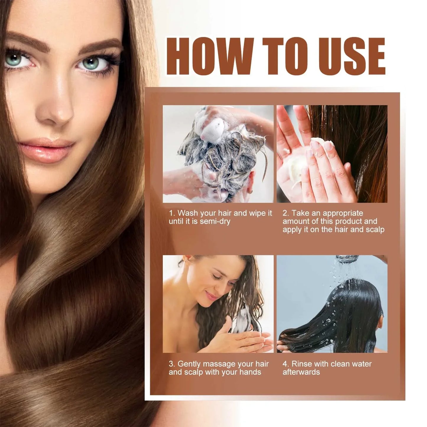 Batana Oil Nourishing Hair Oil Smoothing Shine Soft Hair Serum Repair Damaged Frizz Dry Hair Treatment Hair Care