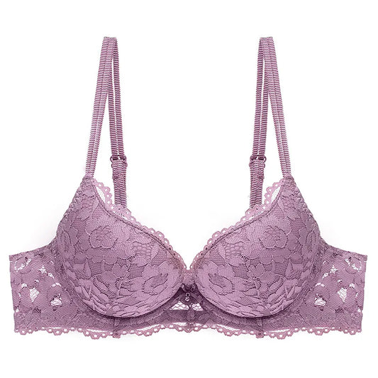 Women Sexy Lace Bra Padded Push Up Lingerie Intimates Elegant Ladies Underwear Casual Daily Female Bra