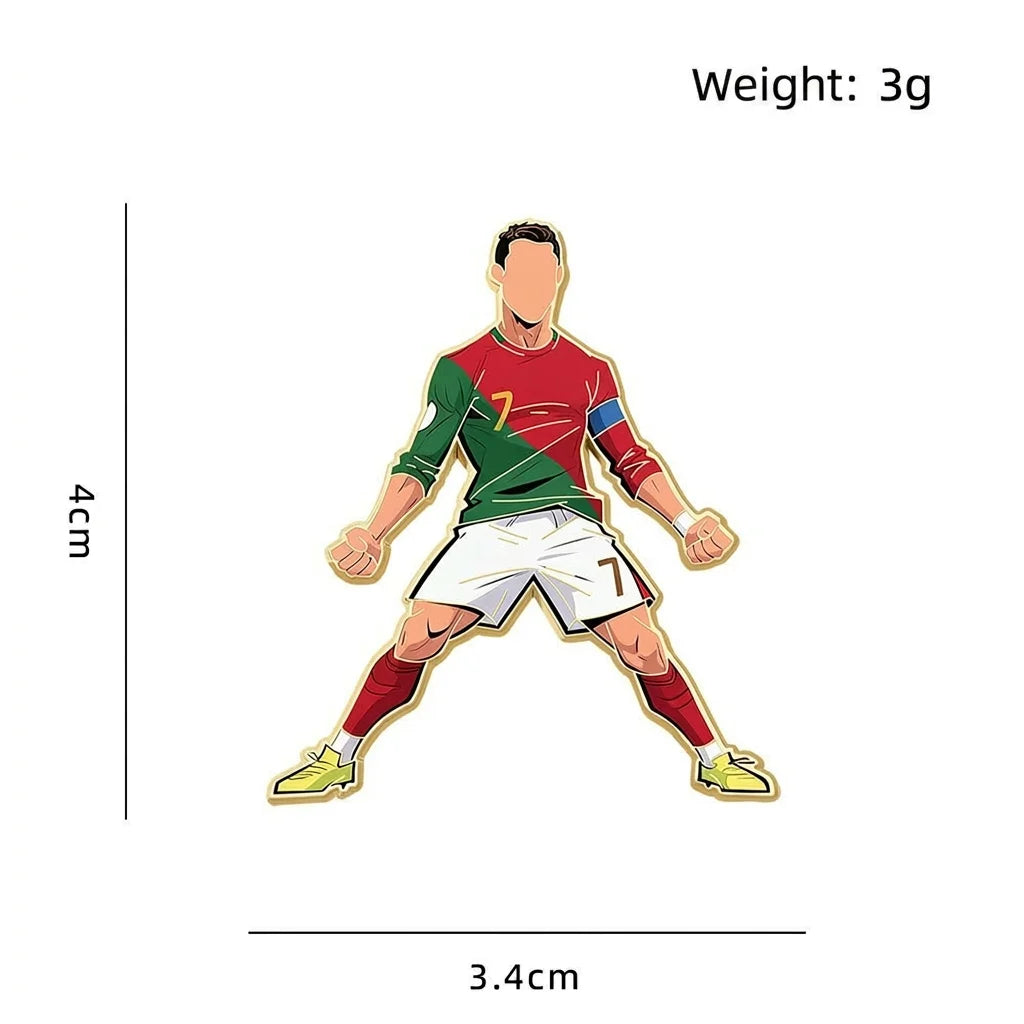 Sports Decoration Brooch Compact 2026  Souvenir Soccer Commemorative Brooch Delicate North America Football Pin