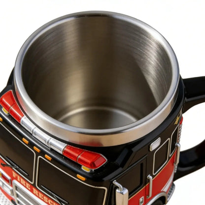 Funny Mugs Firefighting Coffee Mugs Creative Design Truck Coffee Mug  Firefighting Coffee Mugs Tea Cup for Hot Cold Water Juice