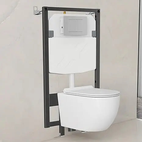 Eridanus Dual-Flush Wall-Mounted Toilet System with Integrated Tank and Carrier
