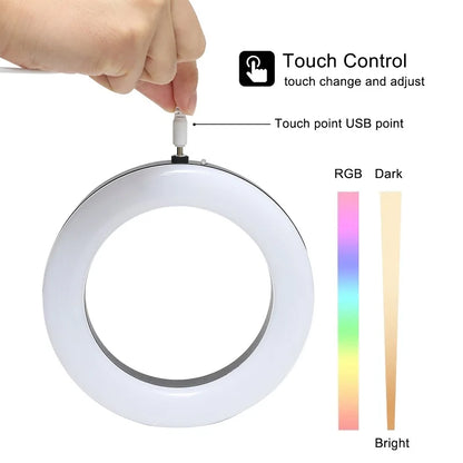 Colorful LED Hookah Light Show Shisha Ring Lamp Magnet Viscose Adsorption with Remote Control Cachimba Smoking Accessories