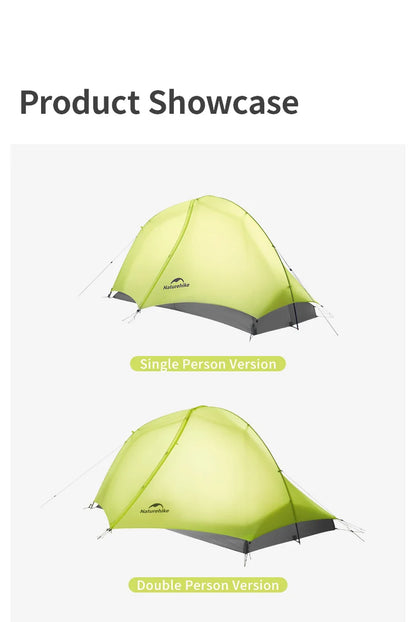Naturehike Star Trail EXT Hiking Tent Outdoor Camping Ultralight Rainstorm Protection Wild Tent 1 2 Person 0D Nylon Backpacking Tent