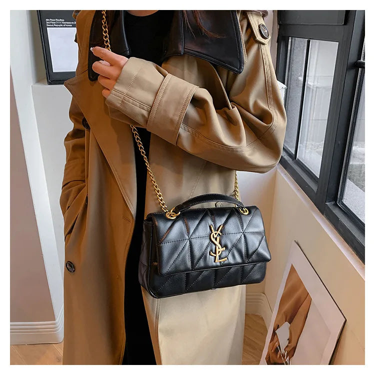 2025 New Luxury Diamond Quilted Chain Bag Women Fashion Crossbody Shoulder Bag For Commute