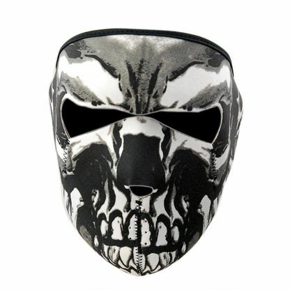 Motorcycle Cycling Full Face Mask Motorcycle Cycling Full Face Mask Skeleton Head SBR Full Face Mask for Cycling Fishing Hiking