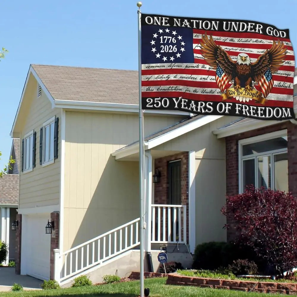 250th Anniversary USA 3x5 Outdoor Patriotic 4th of July Yard Flags & Banners