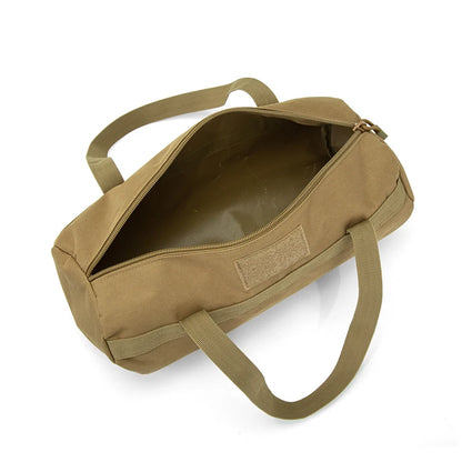 Camping Tools Storage Bag Large Capacity Cylinder Tent Stake Bag Lightweight Tent Peg Ground Nail Holder Bag for Outdoor Camping