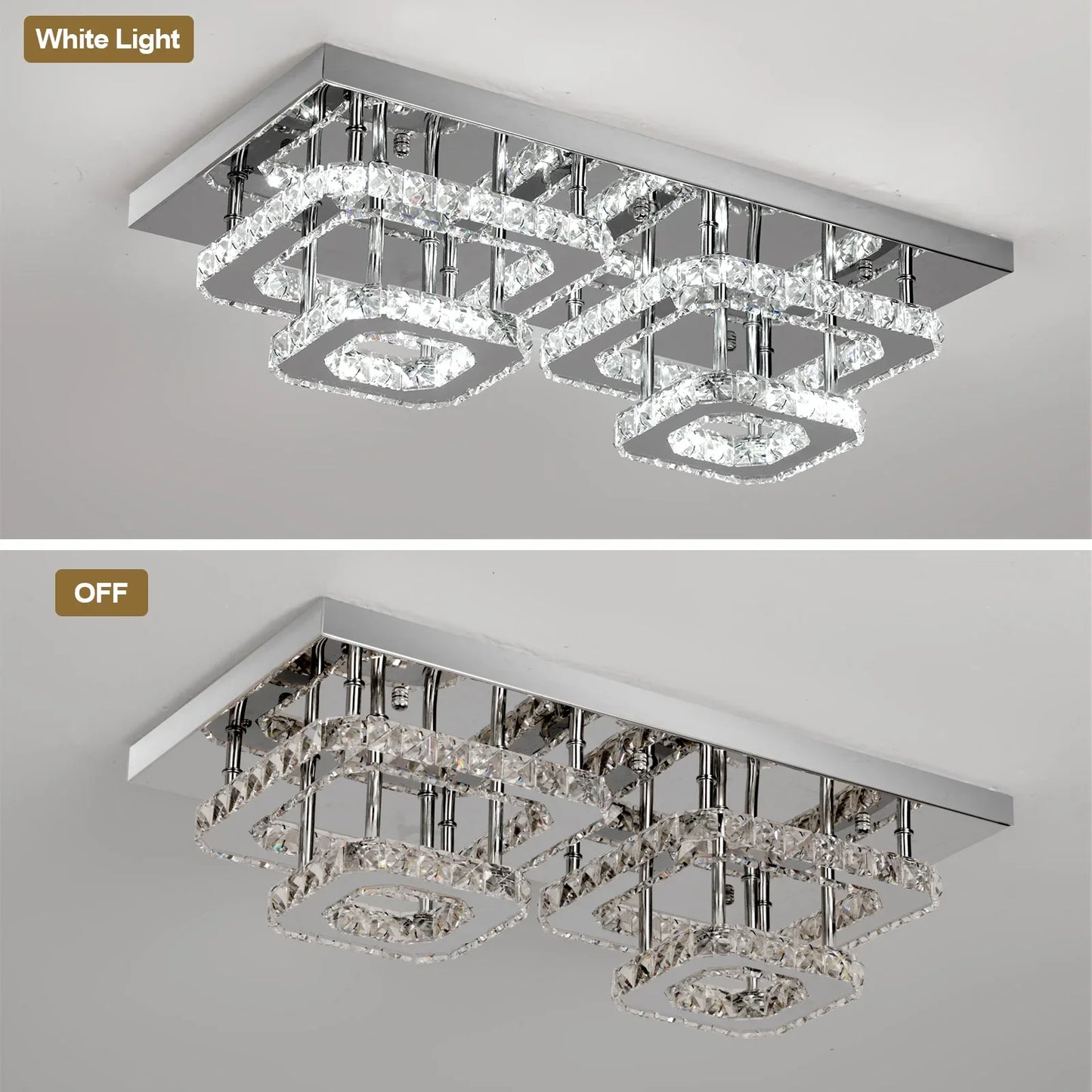 Crystal Ceiling Light Modern Crystal Led Chandelier Luxury Pendant Lighting  Home Decor Lamp Living Room Indoor Fixture Bedroom